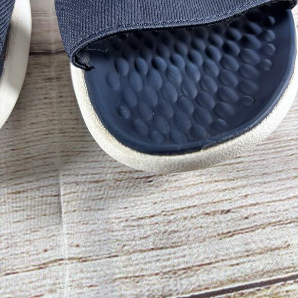 Crocs LiteRide Stretch Womens Size 10 Strap Sandals Navy Blue White - Picture 6 of 15